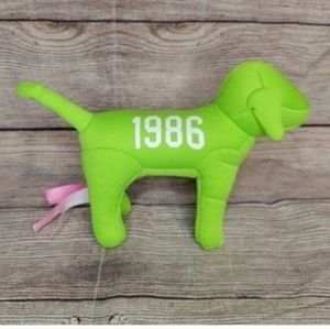 Victoria's secret PINK green plush dog